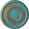 Ekena Millwork Federal Roped Large Medallion (Canopies up to 7 3/4"), 17 3/8"OD x 1 1/8"P, Copper Green Patina CM17FECGS - alternate 1